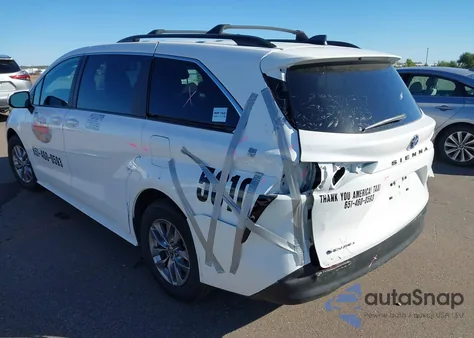 2025 Toyota Sienna Le из США, поврежденный, VIN 5TDBSKFC9SS156912